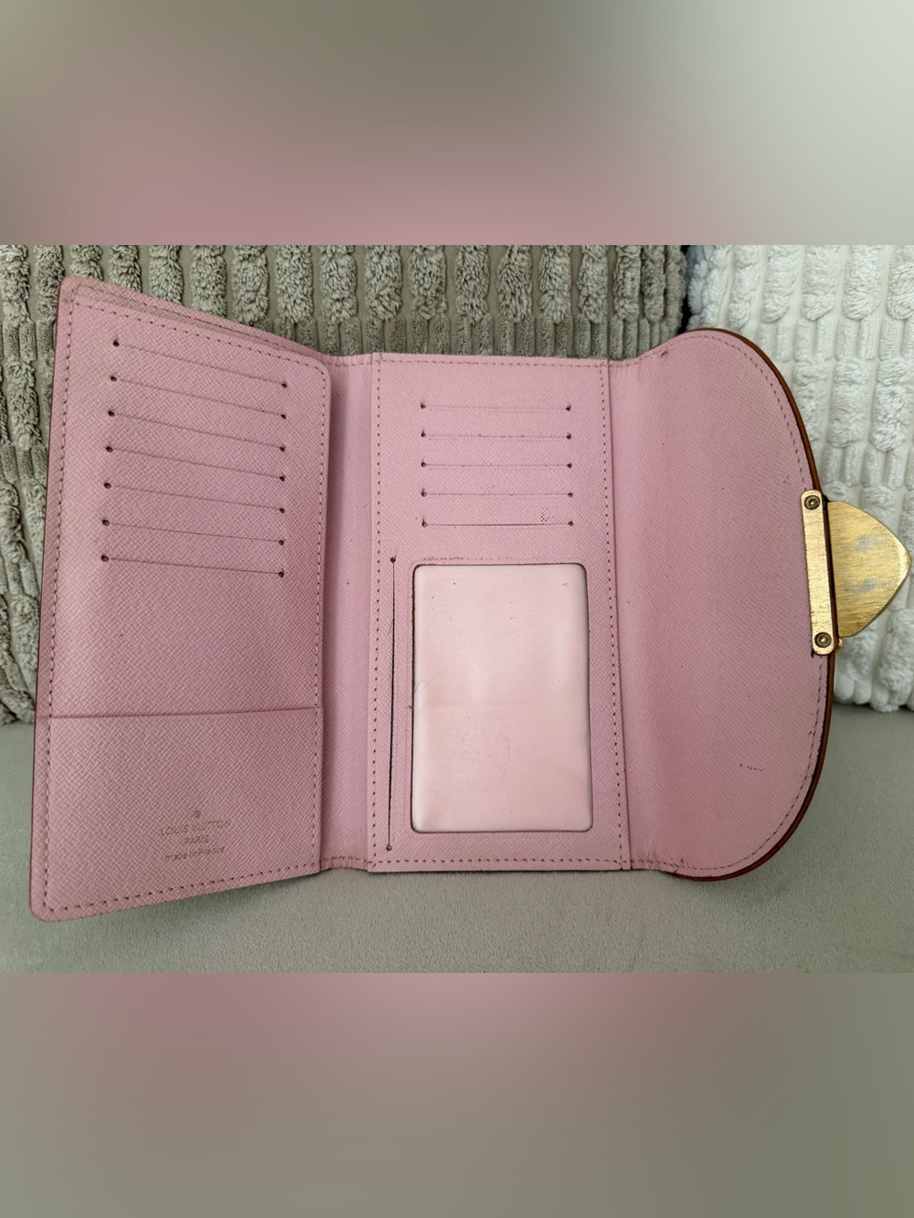 Authentic Louis Vuitton White Multicolor Monogram Wallet with Gold Hardware - Picture 8 of 15
